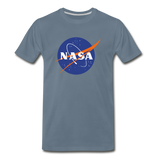 NASA Logo (Men's Premium T-Shirt) - steel blue