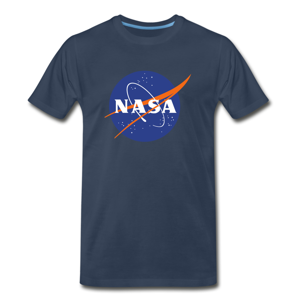NASA Logo (Men's Premium T-Shirt) - navy