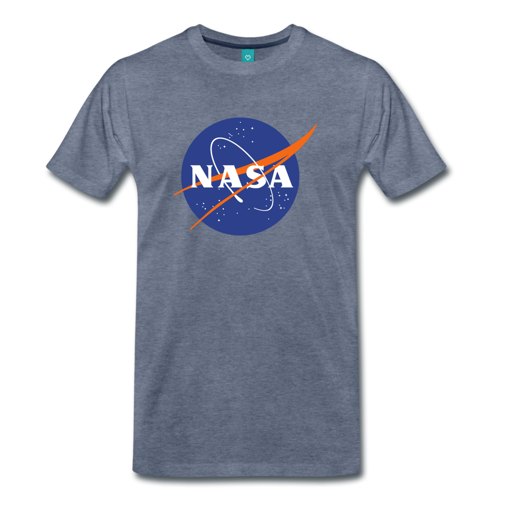 NASA Logo (Men's Premium T-Shirt) - heather blue