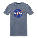 NASA Logo (Men's Premium T-Shirt) - heather blue