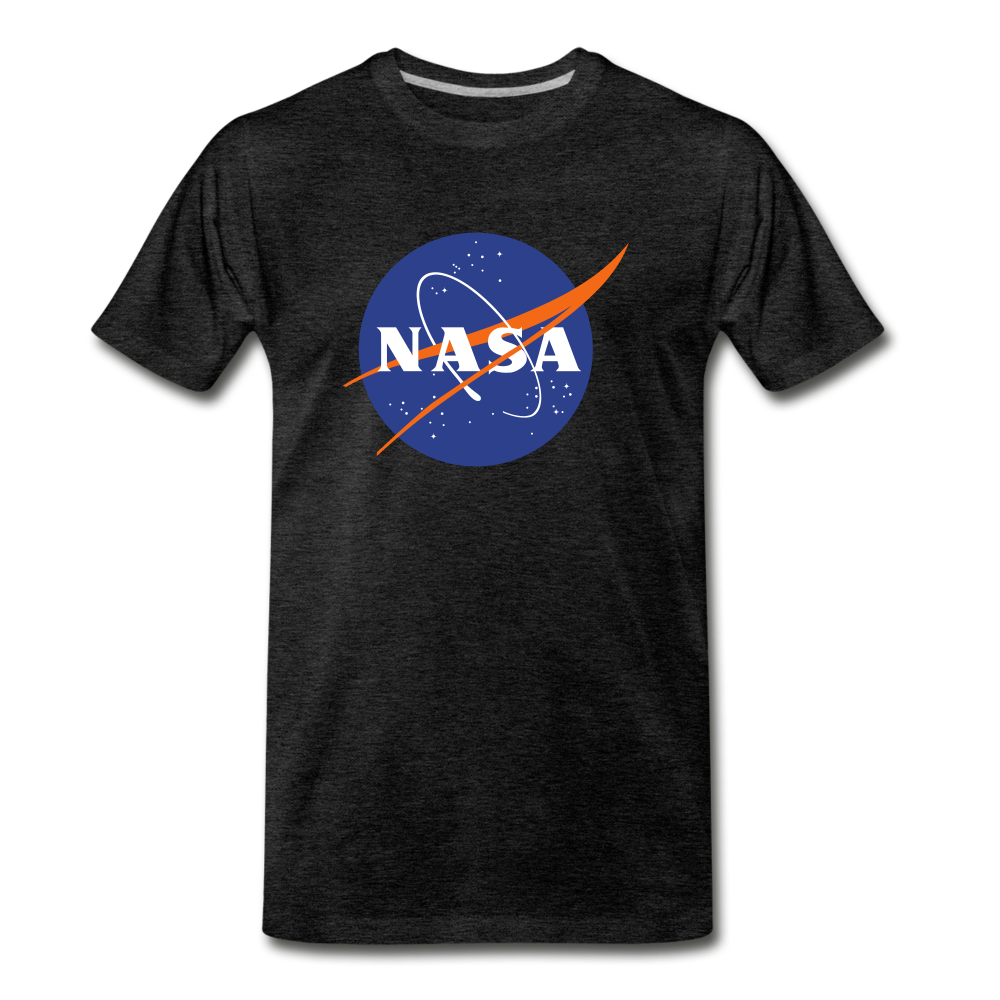 NASA Logo (Men's Premium T-Shirt) - charcoal gray
