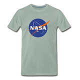 NASA Logo (Men's Premium T-Shirt) - steel green