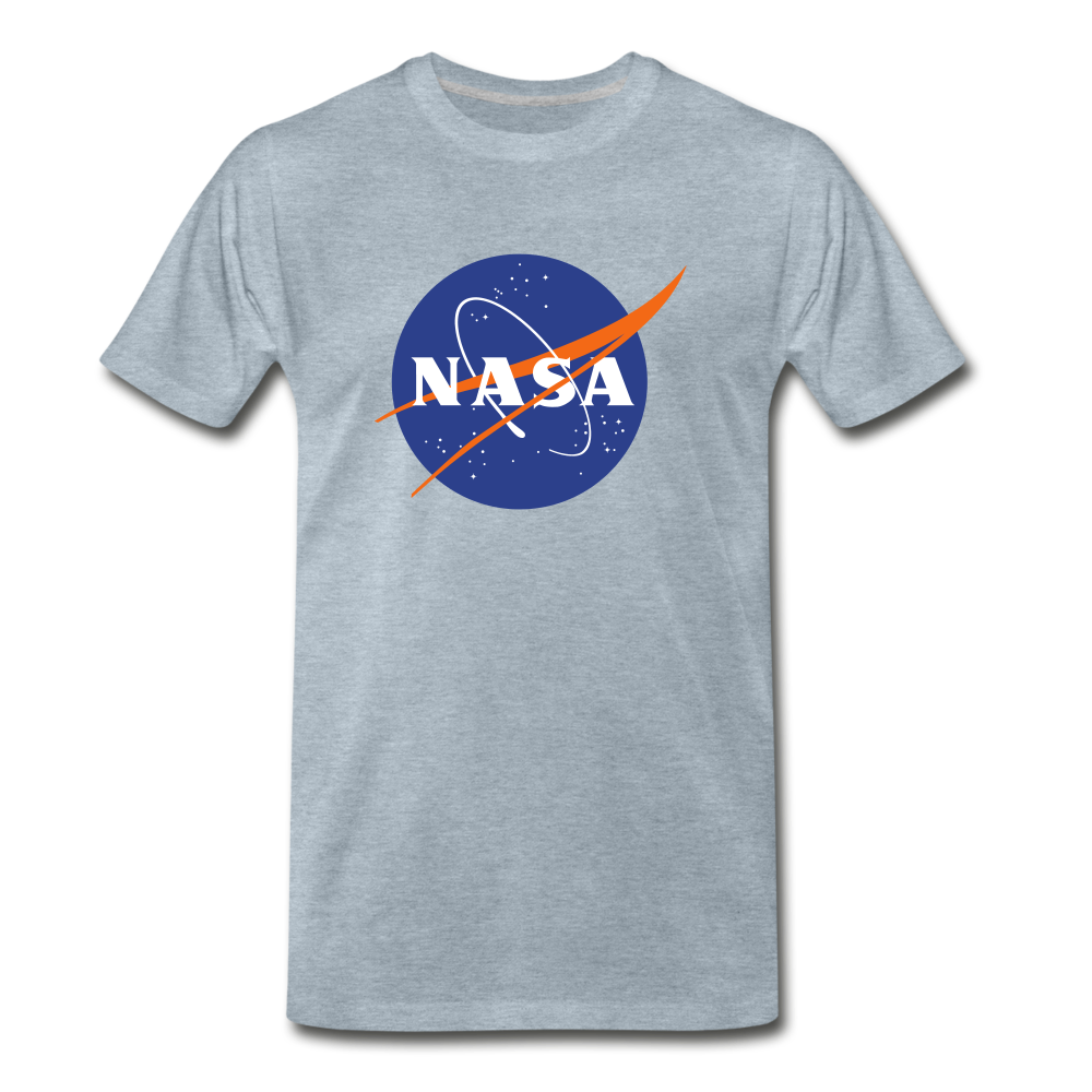 NASA Logo (Men's Premium T-Shirt) - heather ice blue