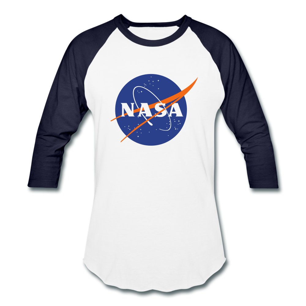 NASA Logo (Baseball T-Shirt) - white/navy