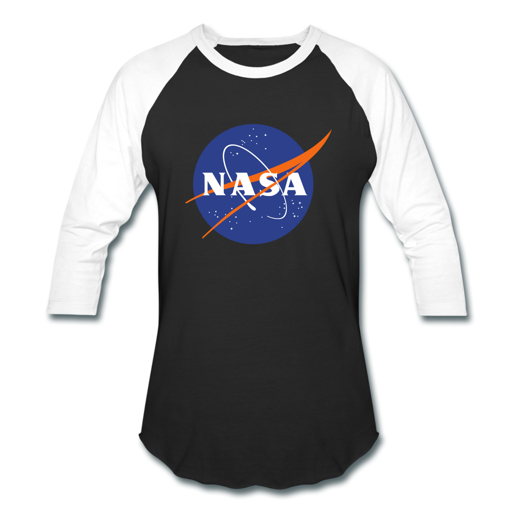 NASA Logo (Baseball T-Shirt) - black/white