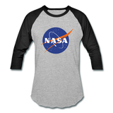 NASA Logo (Baseball T-Shirt) - heather gray/black