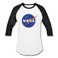 NASA Logo (Baseball T-Shirt) - white/black