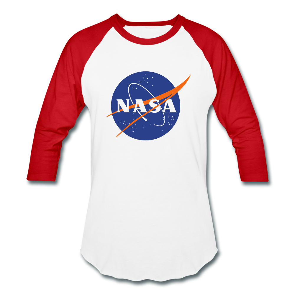 NASA Logo (Baseball T-Shirt) - white/red