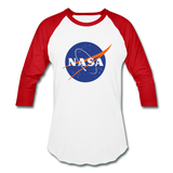 NASA Logo (Baseball T-Shirt) - white/red