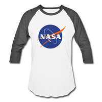 NASA Logo (Baseball T-Shirt) - white/charcoal