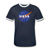 NASA Logo (Men's Retro T-Shirt) - navy/white
