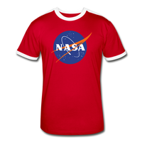 NASA Logo (Men's Retro T-Shirt) - red/white