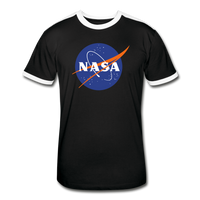 NASA Logo (Men's Retro T-Shirt) - black/white