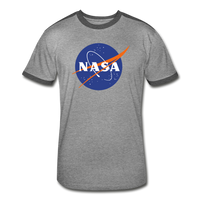 NASA Logo (Men's Retro T-Shirt) - heather gray/charcoal