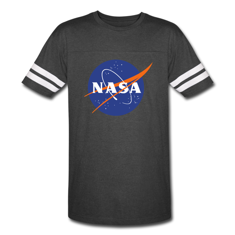 NASA Logo (Men's Vintage Sport T-Shirt) - vintage smoke/white