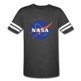 NASA Logo (Men's Vintage Sport T-Shirt) - vintage smoke/white