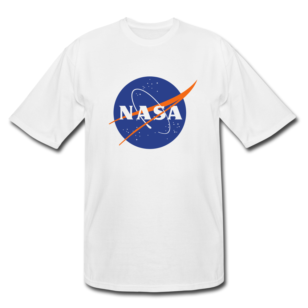 NASA Logo (Men's Tall T-Shirt) - white