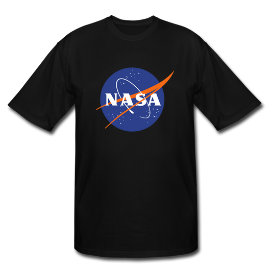 NASA Logo (Men's Tall T-Shirt) - black
