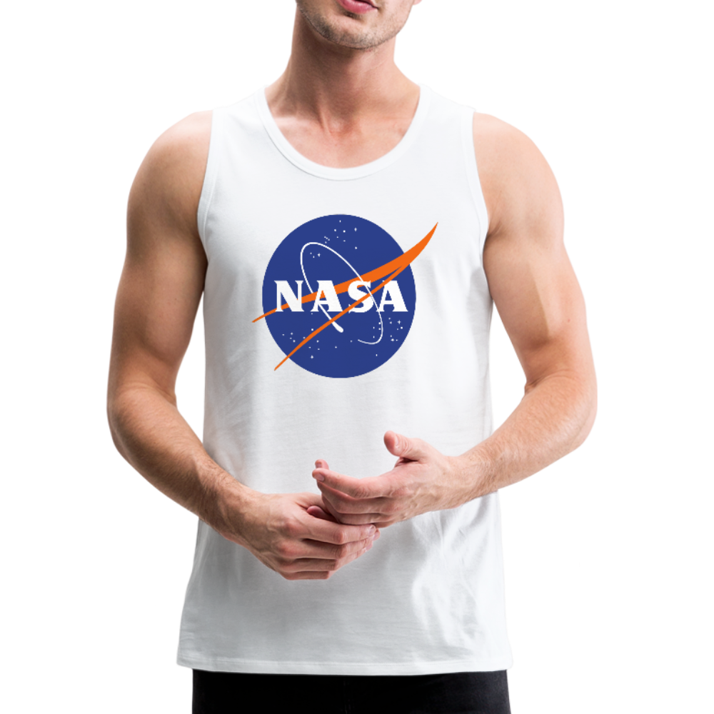 NASA Logo (Men’s Premium Tank) - white