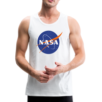 NASA Logo (Men’s Premium Tank) - white