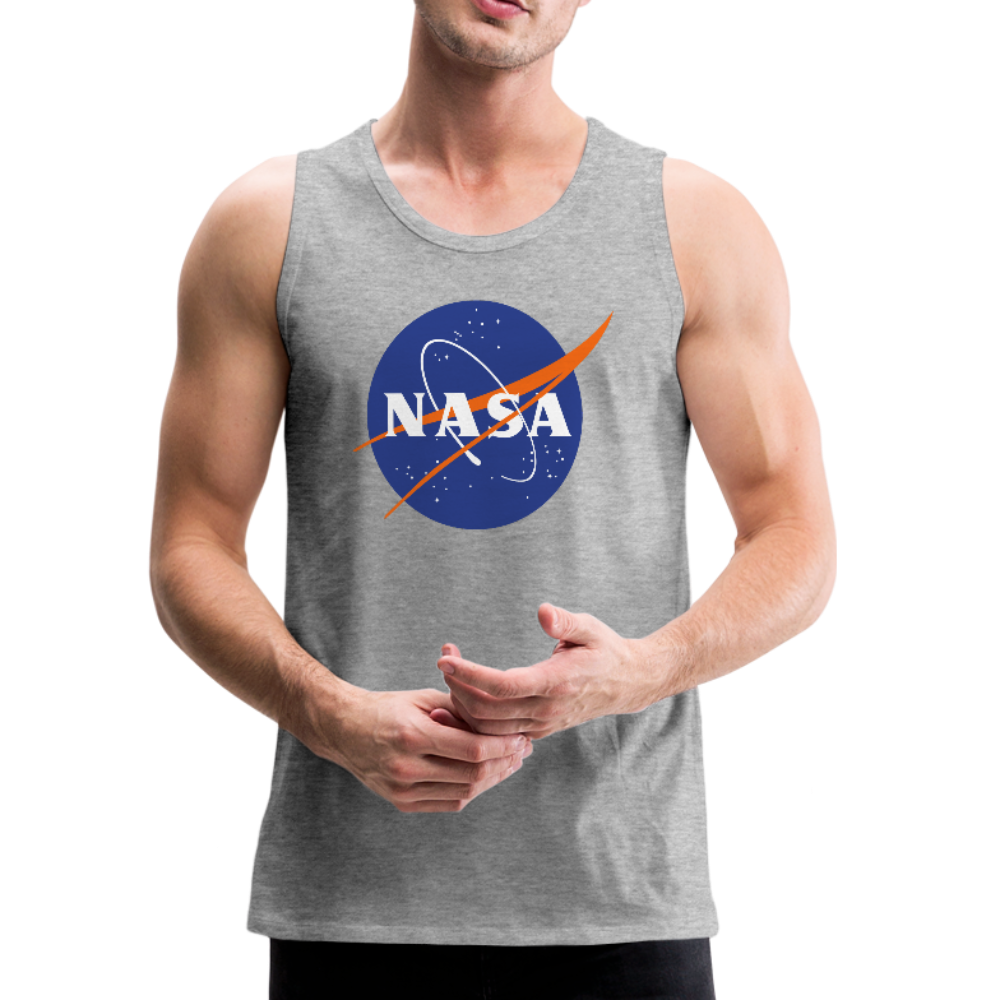 NASA Logo (Men’s Premium Tank) - heather gray