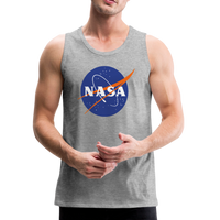 NASA Logo (Men’s Premium Tank) - heather gray