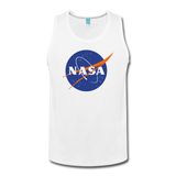 NASA Logo (Men's Slim Fit Premium Tank) - white