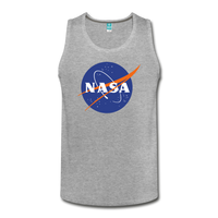 NASA Logo (Men's Slim Fit Premium Tank) - heather gray