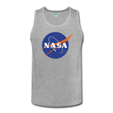 NASA Logo (Men's Slim Fit Premium Tank) - heather gray