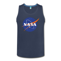 NASA Logo (Men's Slim Fit Premium Tank) - navy