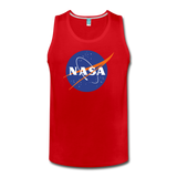 NASA Logo (Men's Slim Fit Premium Tank) - red
