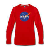 NASA Logo (Men's Premium Long Sleeve T-Shirt) - red