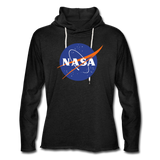 NASA Logo (Unisex Lightweight Terry Hoodie) - charcoal gray