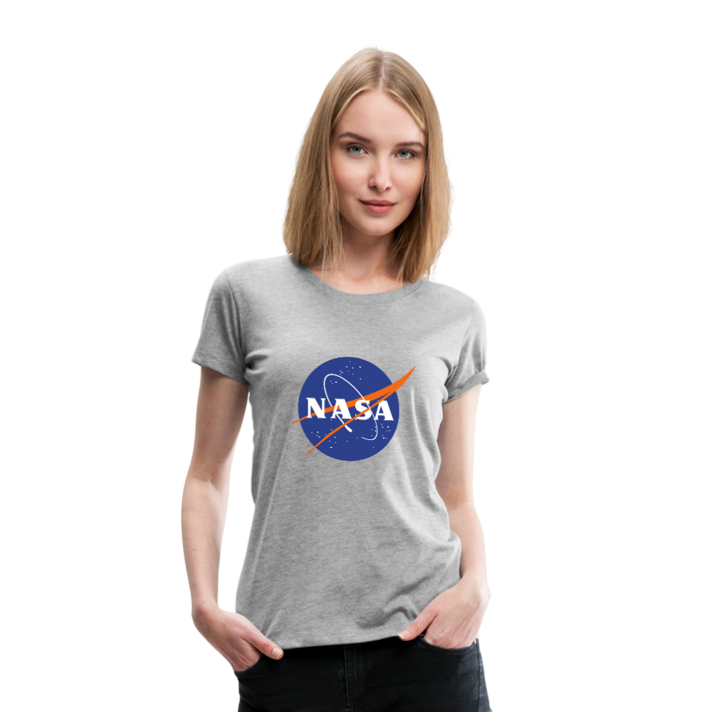 NASA Logo (Women’s Premium T-Shirt) - heather gray