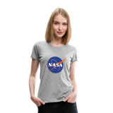 NASA Logo (Women’s Premium T-Shirt) - heather gray