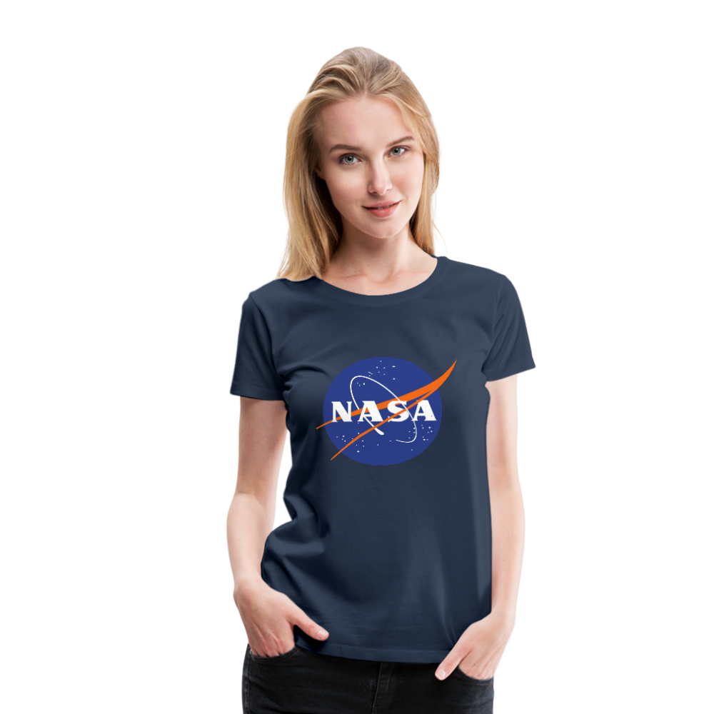 NASA Logo (Women’s Premium T-Shirt) - navy