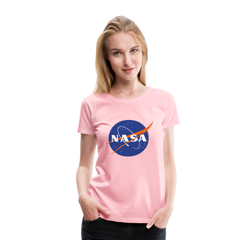 NASA Logo (Women’s Premium T-Shirt) - pink