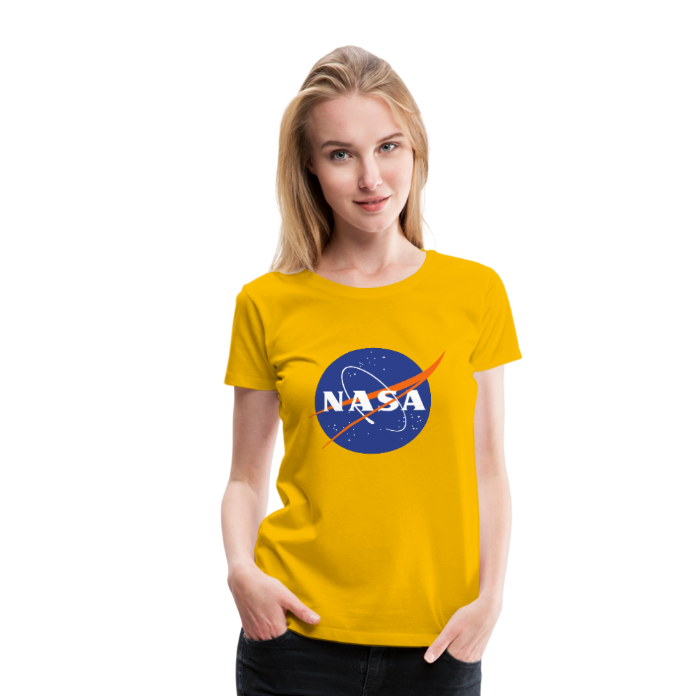 NASA Logo (Women’s Premium T-Shirt) - sun yellow