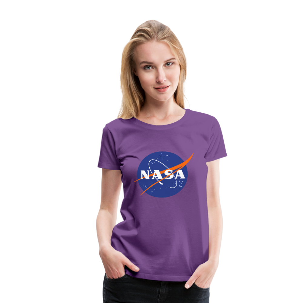 NASA Logo (Women’s Premium T-Shirt) - purple