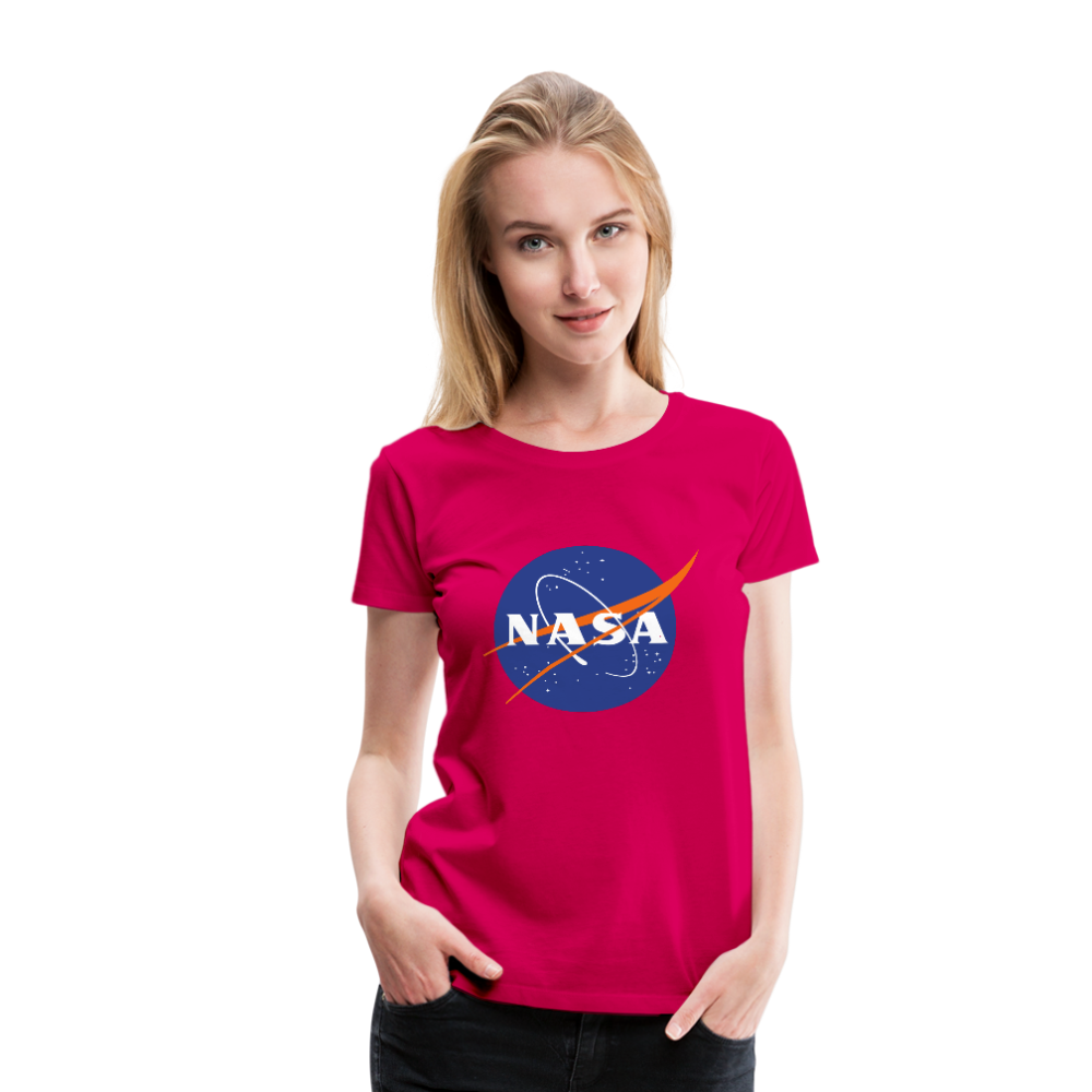 NASA Logo (Women’s Premium T-Shirt) - dark pink