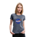 NASA Logo (Women’s Premium T-Shirt) - heather blue