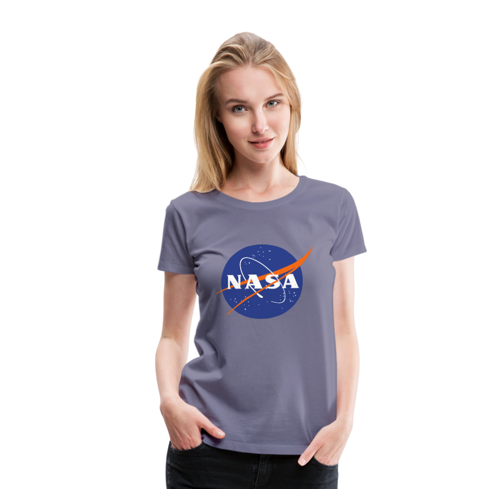 NASA Logo (Women’s Premium T-Shirt) - washed violet
