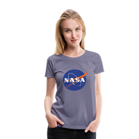 NASA Logo (Women’s Premium T-Shirt) - washed violet
