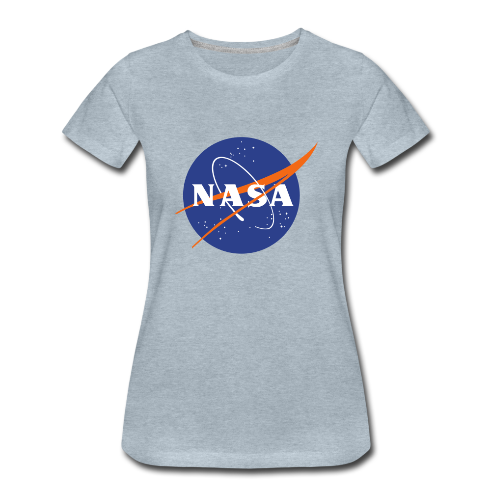 NASA Logo (Women’s Premium T-Shirt) - heather ice blue
