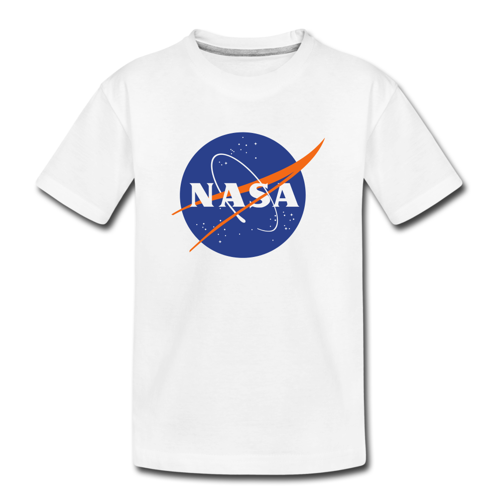 NASA Logo (Kids' Premium T-Shirt) - white