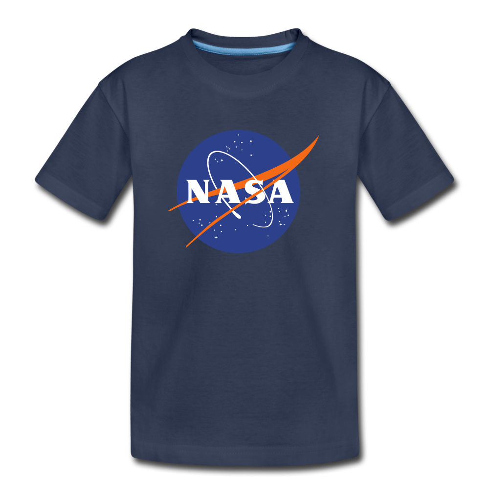 NASA Logo (Kids' Premium T-Shirt) - navy