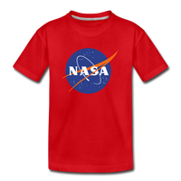 NASA Logo (Kids' Premium T-Shirt) - red