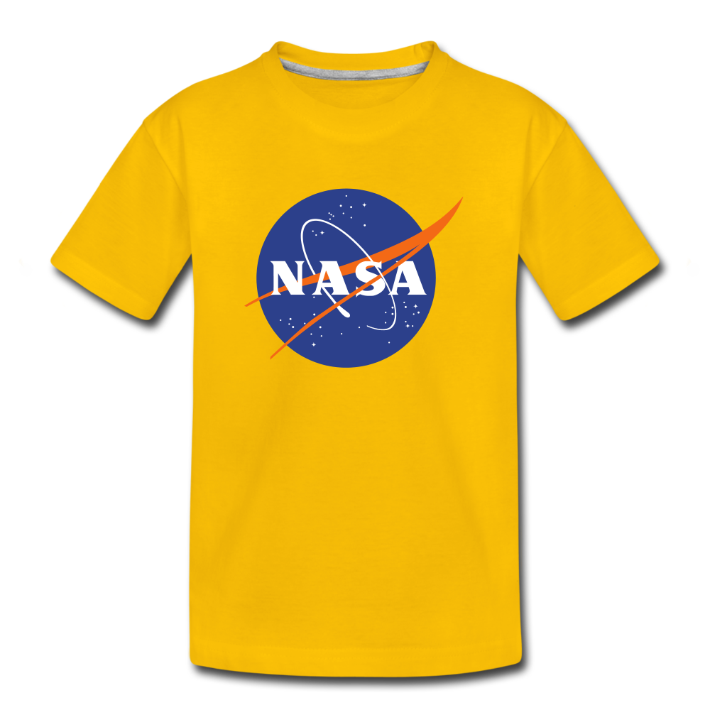NASA Logo (Kids' Premium T-Shirt) - sun yellow