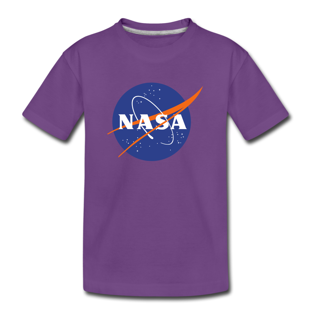 NASA Logo (Kids' Premium T-Shirt) - purple