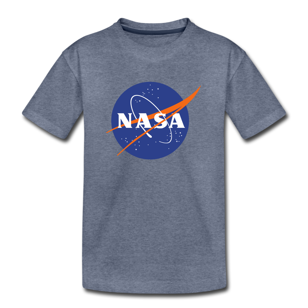 NASA Logo (Kids' Premium T-Shirt) - heather blue